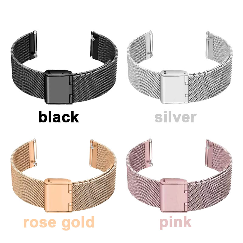 Mesh Strap Metal - Width 22mm 20mm 18mm Milan Loop