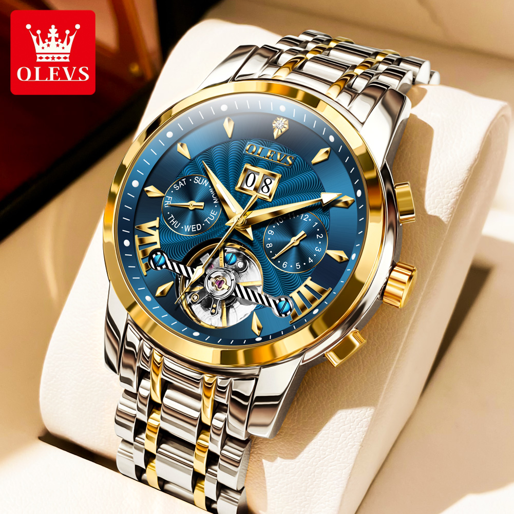 Rolex Watch Datejust - OLEVS 9965 Mens Watch Classic Hollow