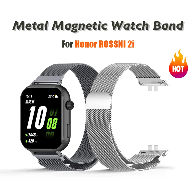 Mesh Strap Metal - Stainless Steel Metal Magnetic Milanese Strap