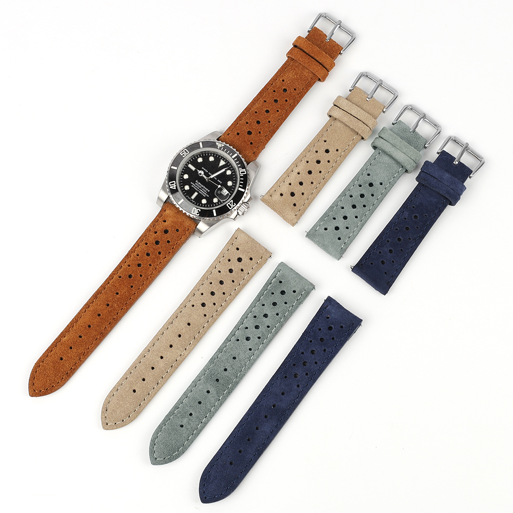 Suede Leather Watch Band 18mm  - đánh giá và giá Suede Strap Watch