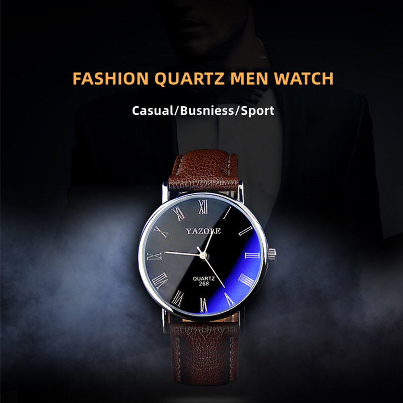 YAZOLE Minimalist Quartz Watch - đánh giá và giá Leather Watch Band Men