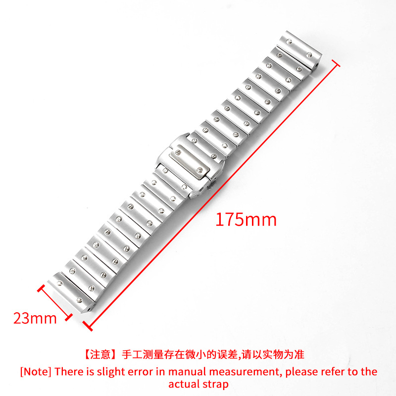 Stainless Steel Watch Strap Me - đánh giá và giá Cartier Watch Santos
