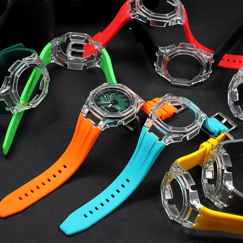 GA-2100 Modified Rubber bezel  - đánh giá và giá Casio Watch G-Shock Ga-2100