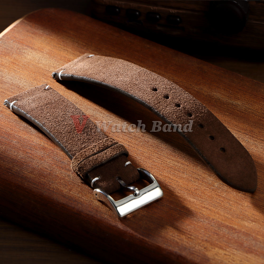 20mm 22mm High Quality Suede C - đánh giá và giá Suede Strap Watch