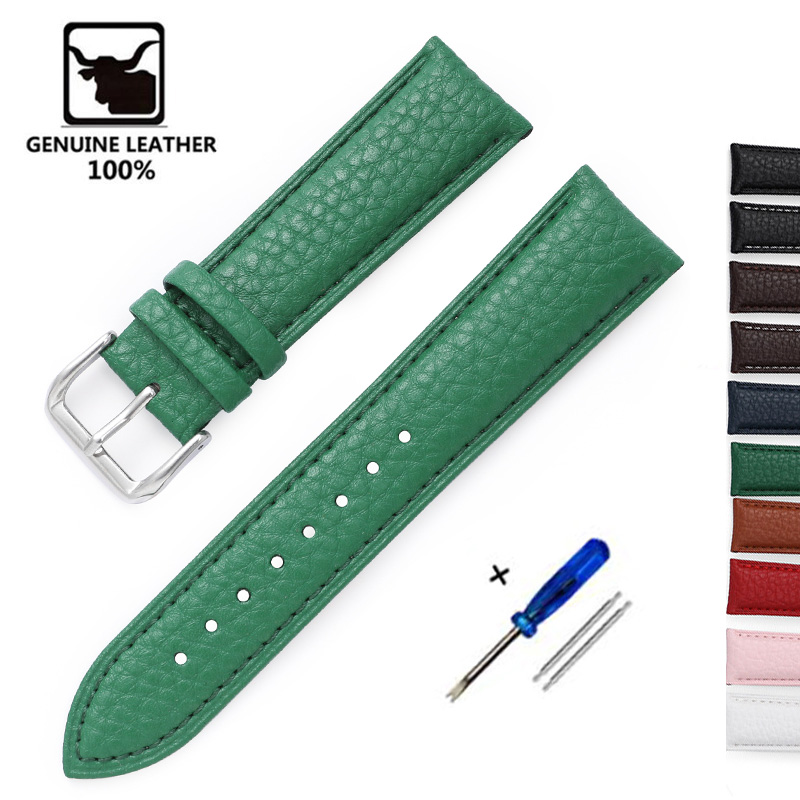 Litchi Pattern Soft Leather Wa - đánh giá và giá Suede Strap Watch