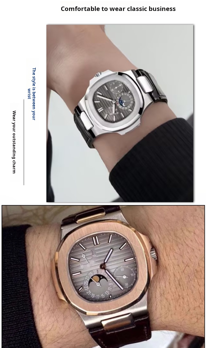 Crocodile Watchband Metal Head - đánh giá và giá Patek Philippe Watch Nautilus
