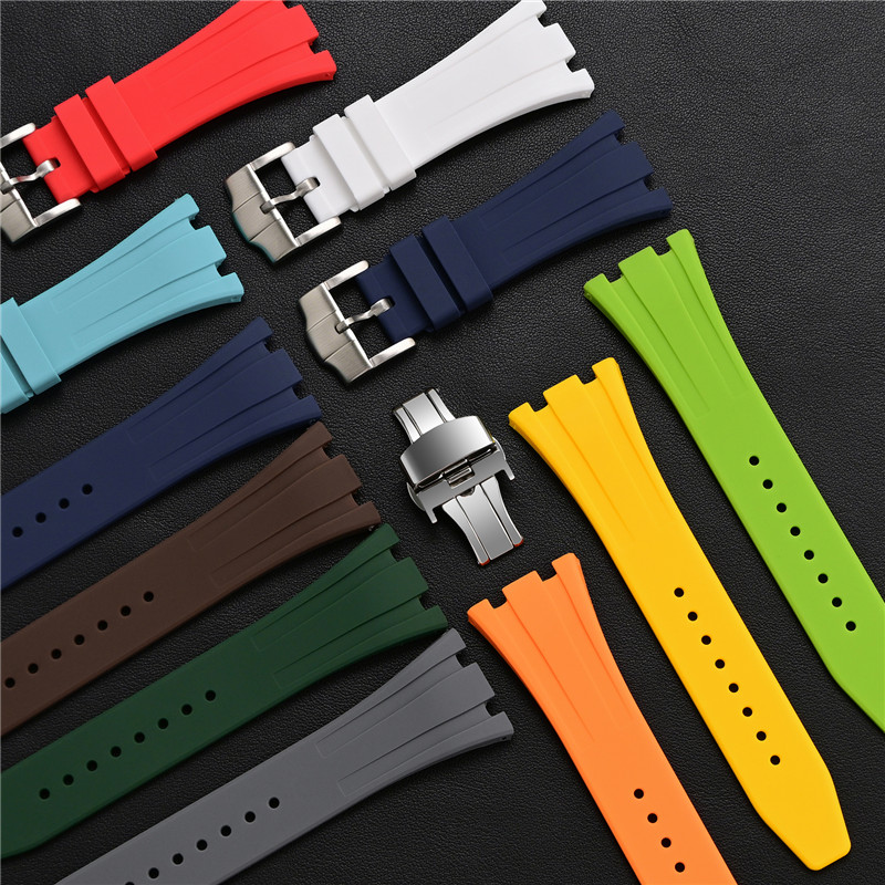 Rubber Silicone Strap 26mm for - đánh giá và giá Audemars Piguet Watch Royal Oak
