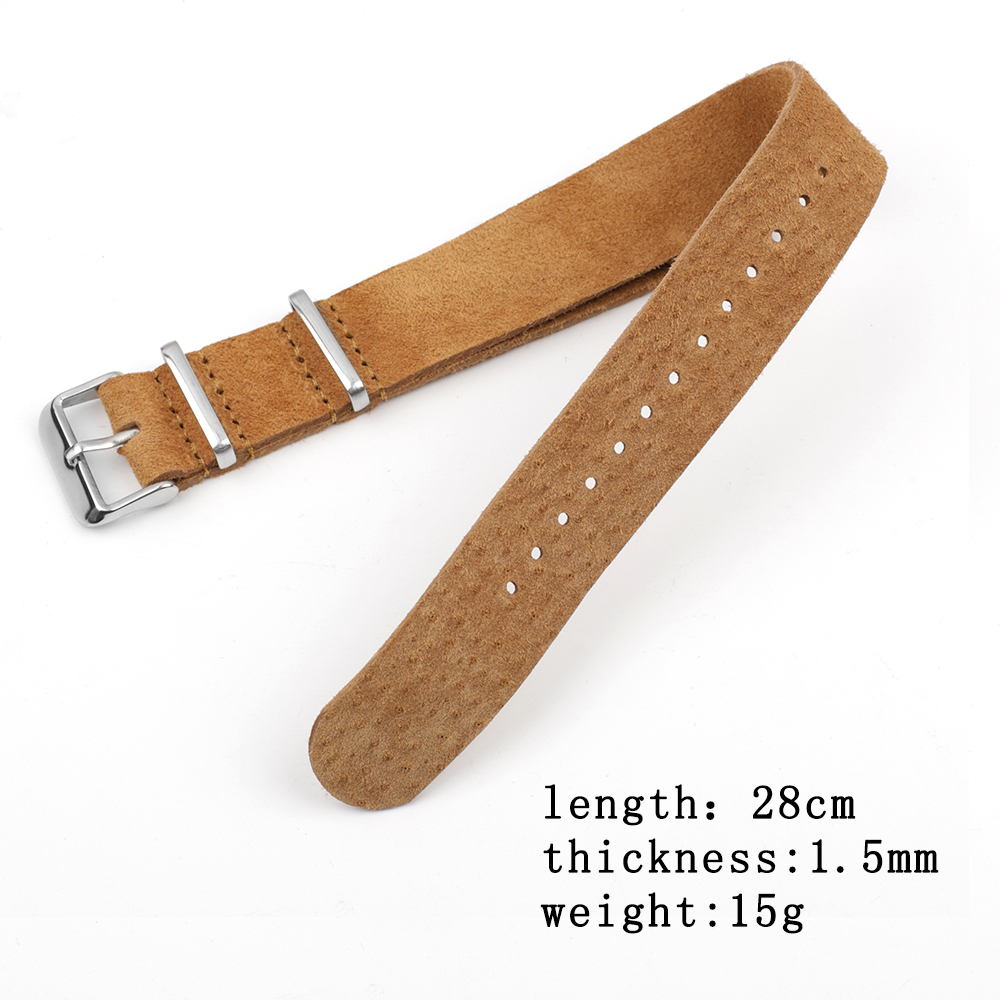 Da Lộn Dây Da Dây Đeo Mềm Mại  - đánh giá và giá Suede Strap Watch