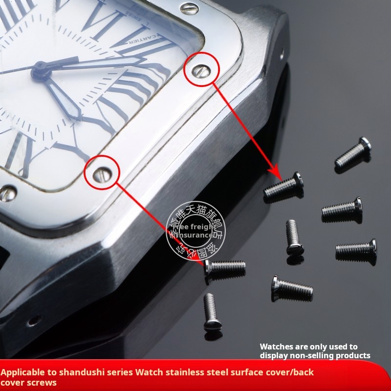 Solid Stainless steel Screw Fo - đánh giá và giá Cartier Watch Santos