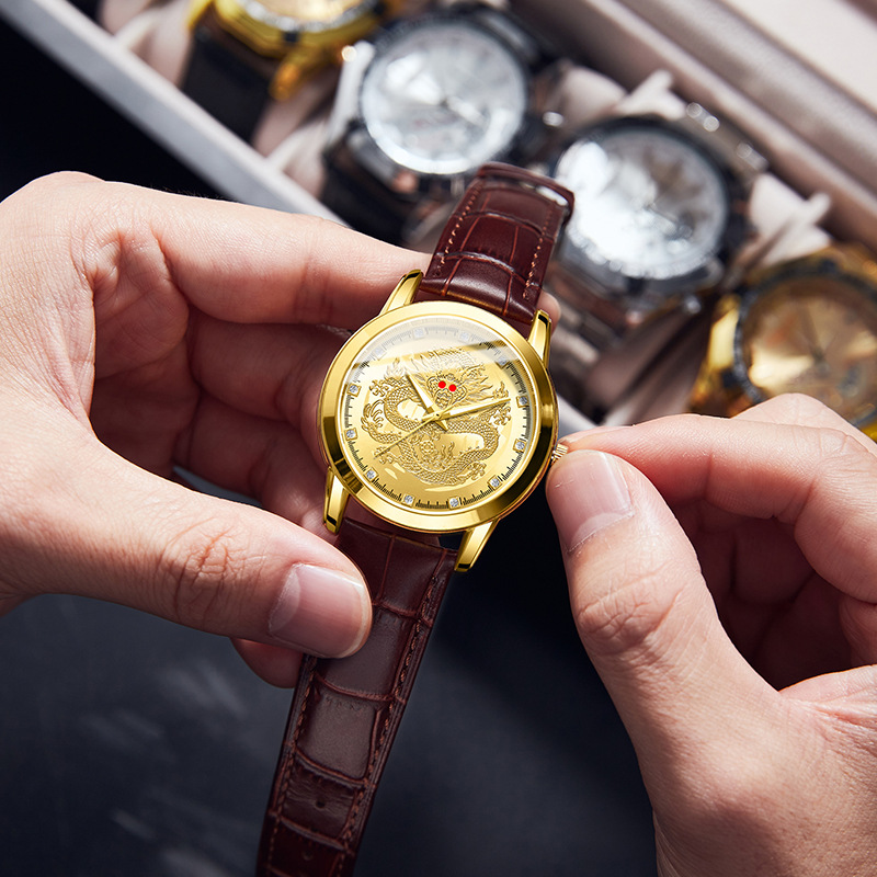 Men Quartz Watch Leather Strap - đánh giá và giá Leather Watch Band Men