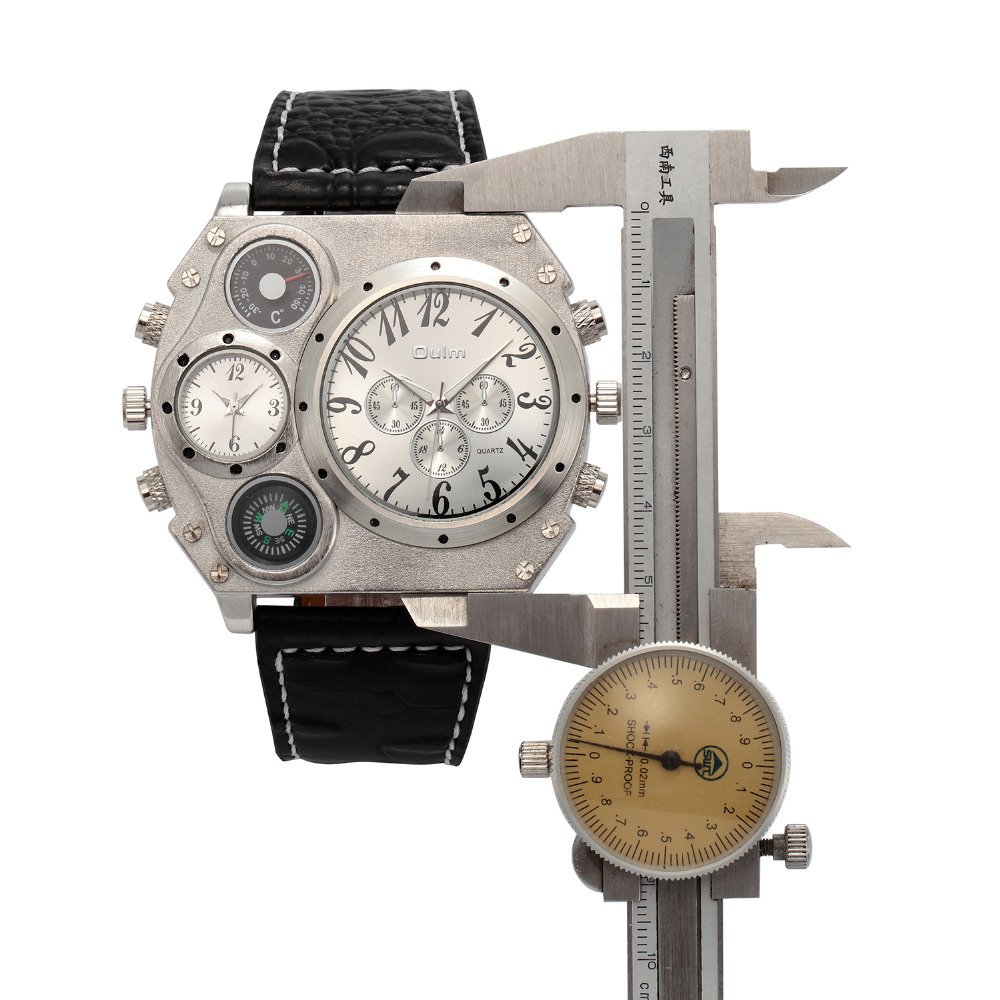 New Model OULM Watch Men Quart - đánh giá và giá Leather Watch Band Men