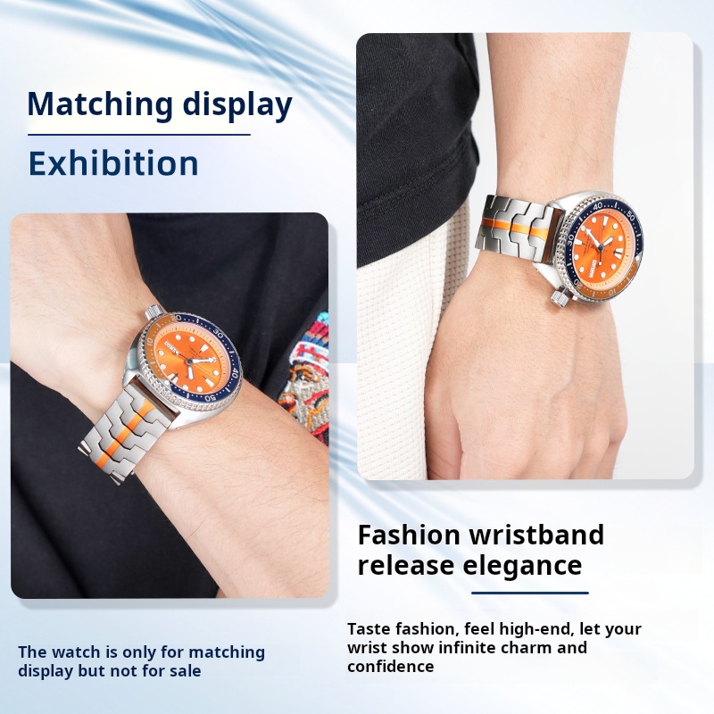 22mm For Seiko canned abalone  - đánh giá và giá Seiko Watch 5 Sports